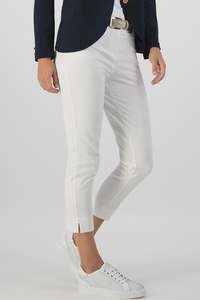 8429 WHITE Bi Stretch 7/8 Jean