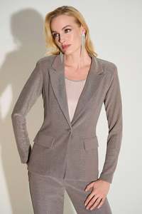 The Cardigan Jacket Collection: 253721 Shimmer Lurex Shaped Long Blazer