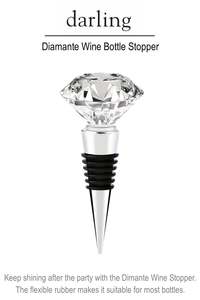 Quality Homeware Wonderful Gifts: D0053 Diamond Wine Bottle Stopper