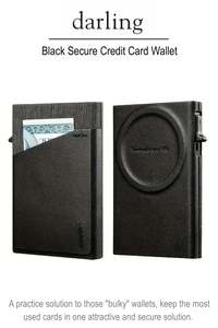 D0006 BLACK Secure Card Holder