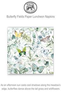 Quality Homeware Wonderful Gifts: 817439 MDW Butterfly Fields Luncheon Paper Napkins