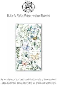 Quality Homeware Wonderful Gifts: 807439 MDW Butterfly Fields Hostess Paper Napkins