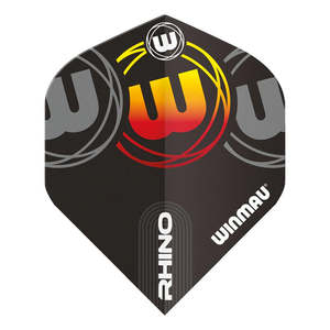 Flights Winmau: BLACK, GREY & ORANGE RHINO STANDARD