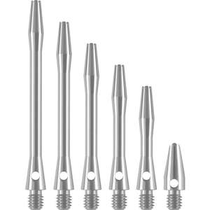 DESIGNA ALUMINIUM SHAFTS - METAL DART STEMS - SILVER