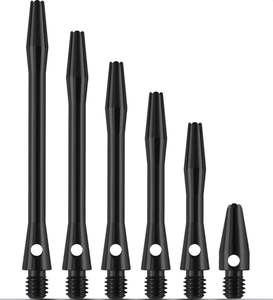 Designa Stems: Designs Aluminium Shafts-Metal Dart Stems-Black