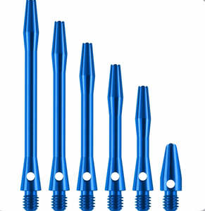 Designs Aluminium Shafts-Metal Dart Stems-Blue