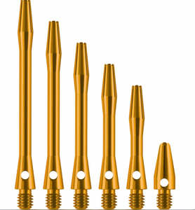 DESIGNA ALUMINIUM SHAFTS - METAL DART STEMS - GOLD