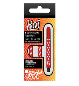 Shot Stems: Koi Carbon Dart Shaft-Michael Smith Red