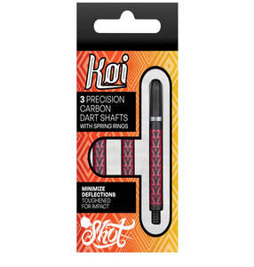 Shot Stems: Shot Koi Carbon Dart Shaft-Pakati Red