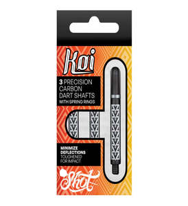 Shot Koi Carbon Dart Shaft-Pakati White
