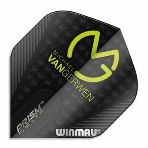 Mvg: Winmau Prism Delta MVG Dart Flights 6915-206 Black Green