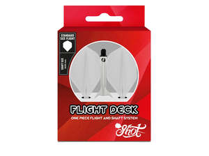 Flight Deck-One Piece Dart Flight and Shaft System-Clear