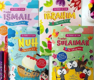 Ages 0 5: Prophets of Islam Activity Book Series, set of 8 books bundle deal