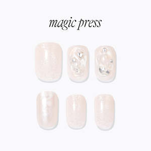 Magic Press Best: [BLUSHING] MAGIC PRESS NAIL - SILVER DEWY