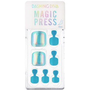 [GLASS NAIL COLLECTION] MAGIC PRESS PEDI - AQUA SHINE BEAM