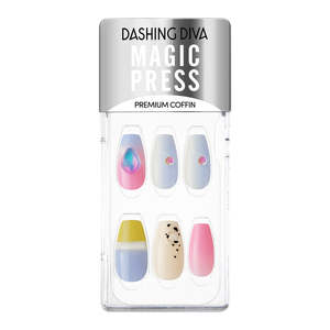Coffin: [SUMMER BLOCK PARTY] MAGIC PRESS NAIL - PEACE LOVE HAPPINESS