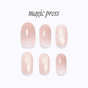 Long Oval: [GLEAMING] MAGIC PRESS NAIL - GLEAMING PINK