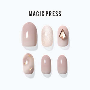 [PURE HEART] MAGIC PRESS NAIL - Mature Beige