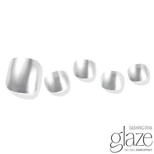 [PEARL & GLITTER PEDI] GLAZE GEL PEDI – MYSTIC SILVER