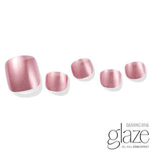 [PEARL & GLITTER PEDI] GLAZE GEL PEDI – MYSTIC ROSE
