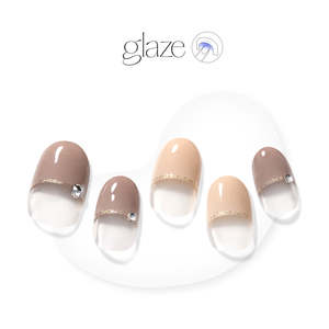 [ONE FINE DAY] GLAZE GEL NAIL – CAMMEL FRENCH