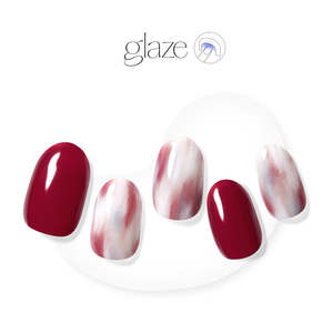 [ROMANTIC MARBLE] GLAZE GEL NAIL – RED PALETTE