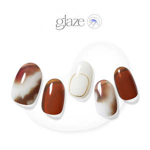 [ROMANTIC MARBLE] GLAZE GEL NAIL – ESPRESSO LATTE