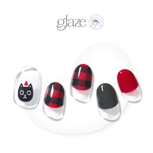 Merry Christmas: [SANTA IS COMING] GLAZE GEL NAIL – BLACK CAT
