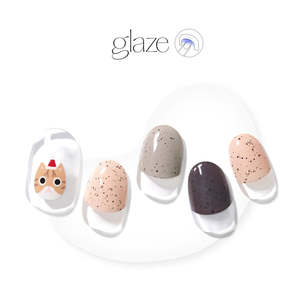 [SANTA IS COMING] GLAZE GEL NAIL – CHEESE KITTY