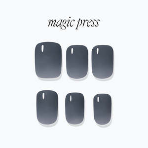 [AIRY] MAGIC PRESS NAIL - NOIR (REGULAR ROUND)