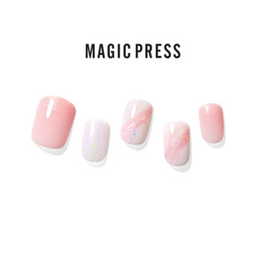 Celebrity: [CELEBRITY] MAGIC PRESS NAIL - GLITTER PINK