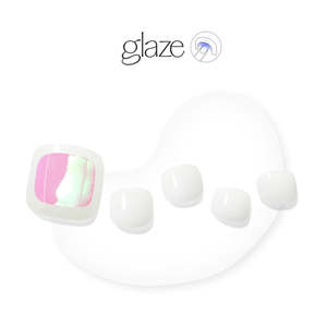 Christmas 20 Glaze: [GLASS PEDI] GLAZE GEL PEDI – GLASSY WHITE