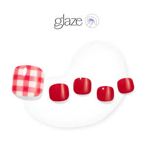 Christmas 20 Glaze: [MODERN CHECK] GLAZE GEL PEDI – LOVELY PICNIC