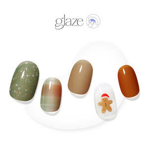 [HOLIDAY MOOD] GLAZE GEL NAIL – SANTA COOKIE