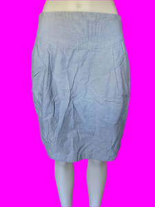 Products: Emily and Fin - Pinstripe Blue & White Skirt - Size: L