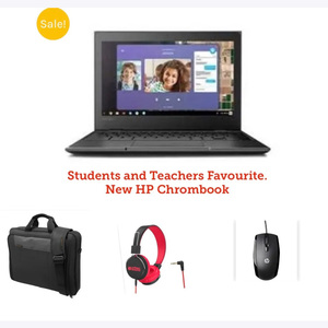 Products: HP Chromebook Bundle Deals: Bag Mouse Head set online at Datatek
