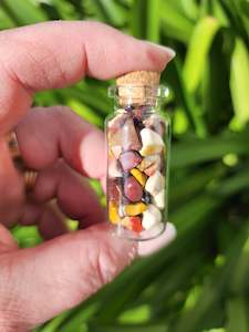 Crystal Bottles Bags: Mookaite Crystal Chip Bottle