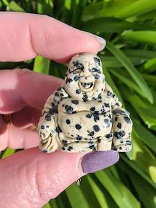 Buddhas: Dalmatian Jasper Buddha