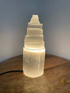 Lamps: Selenite Tower Lamp Small