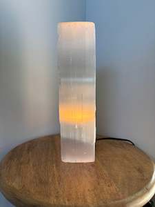 Lamps: Selenite Square Lamp