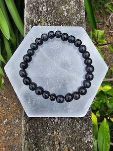 Shungite | Round Bead Bracelet