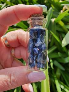 Chip Bottles: Sodalite Chip Bottle