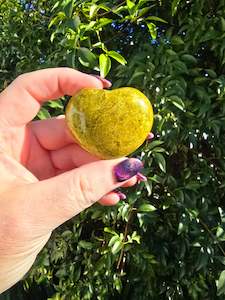 Hearts: Green Opal Heart A