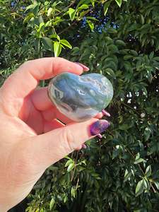 Hearts: Moss Agate Heart F