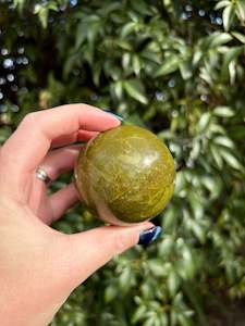 Spheres: Green Opal Sphere D