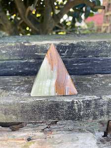 Pyramids: Banded Calcite Pyramid Small A