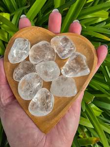 Tumbled Stones: Clear Quartz Tumbled Stone Small