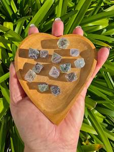 Rough Raw: Rainbow Fluorite Octahedron Piece Medium