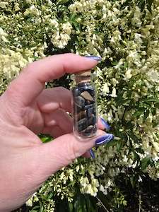 Crystal Bottles Bags: Mixed Tigers Eye Crystal Chip Bottle