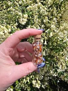 Carnelian Crystal Chip Bottle